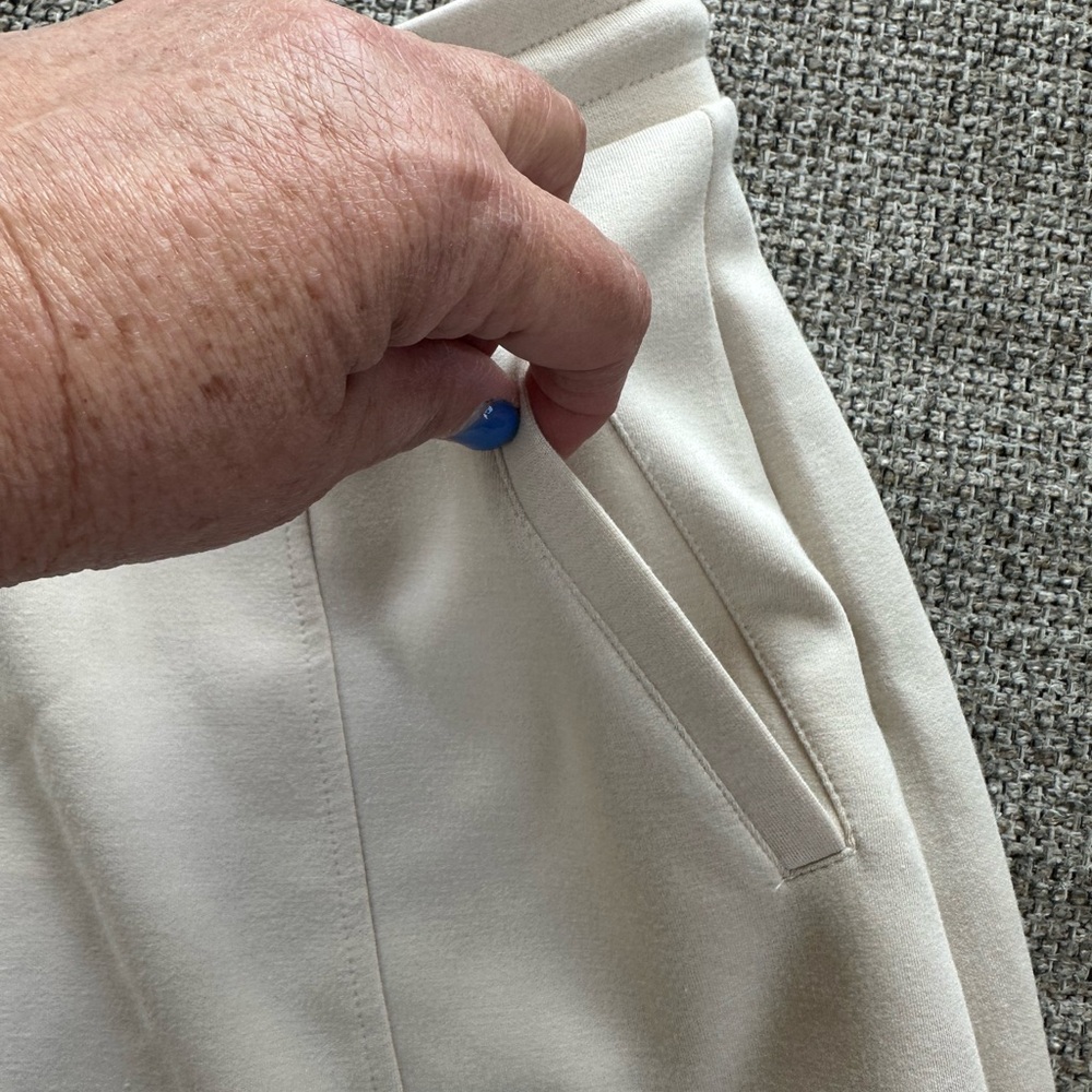 Thread & Supply Off White Drawstring Mini Skirt - image 3